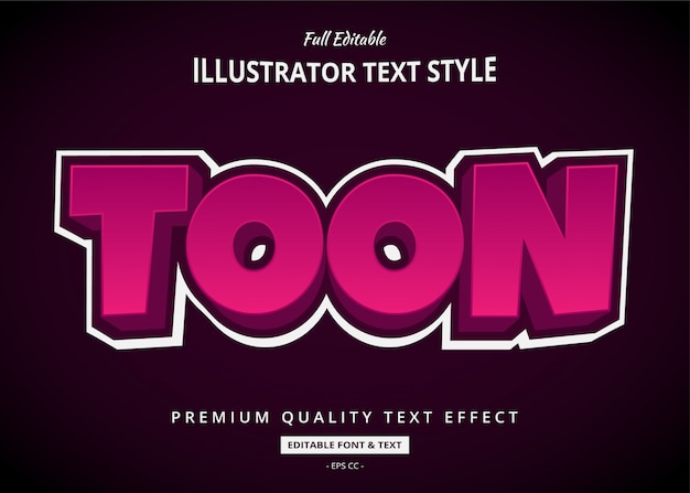 Cartoon 3d text style effect