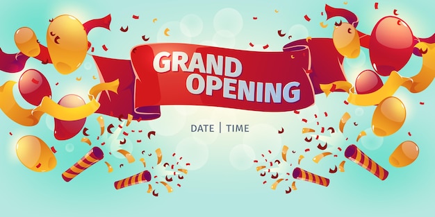 Cartoon achtergrond van de opening