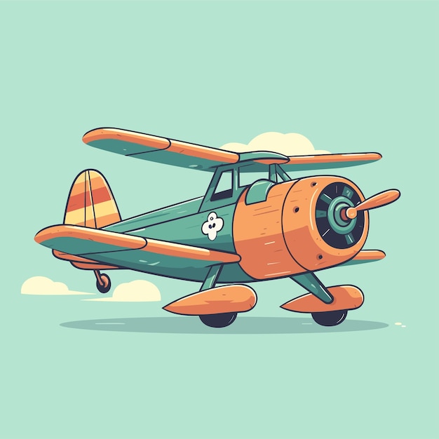 Vector cartoon air transportation