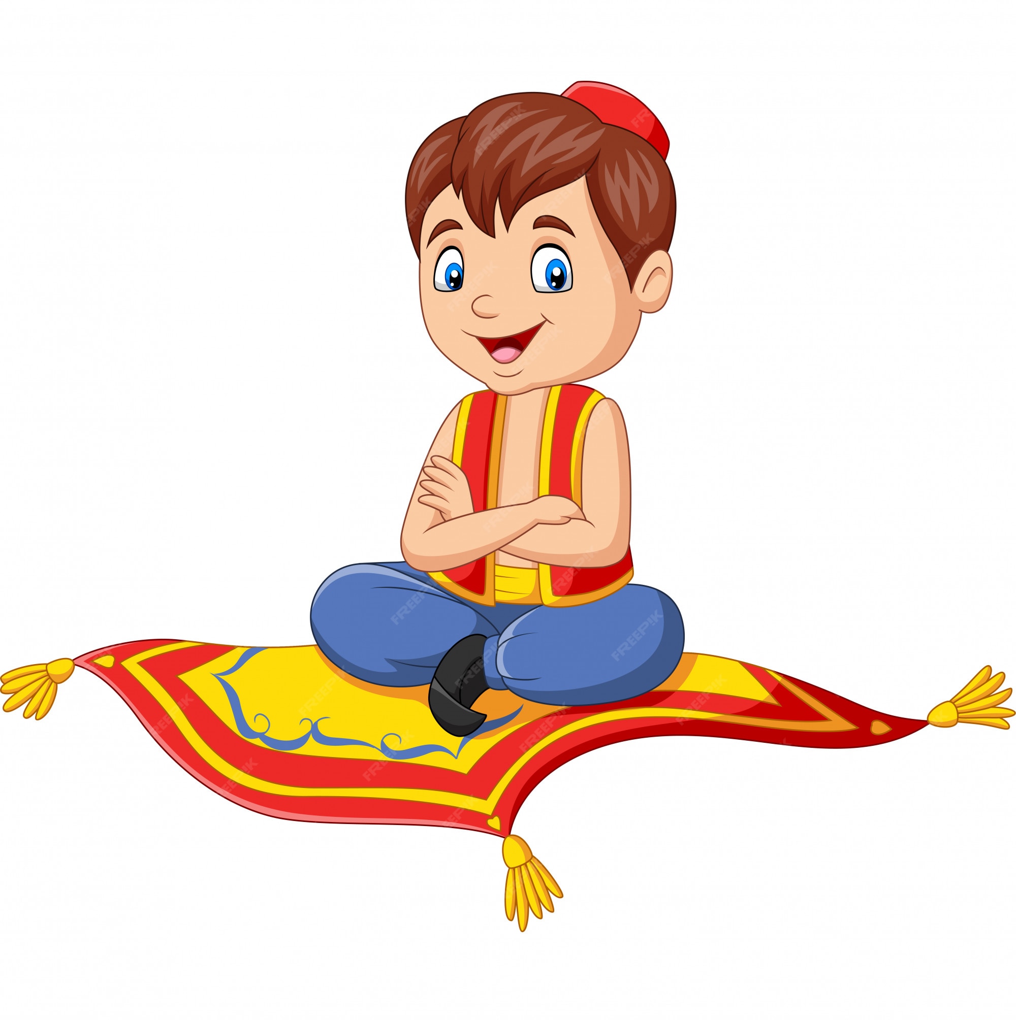 cartoon flying carpet