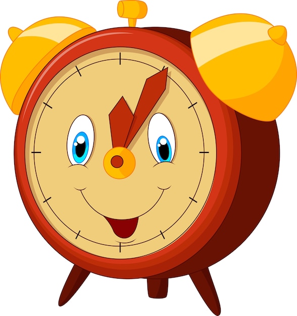 Vector cartoon alarm clock