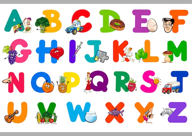 cartoon alphabet for children