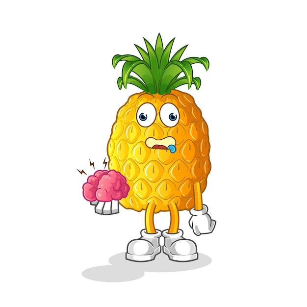 Cartoon ananas illustratie