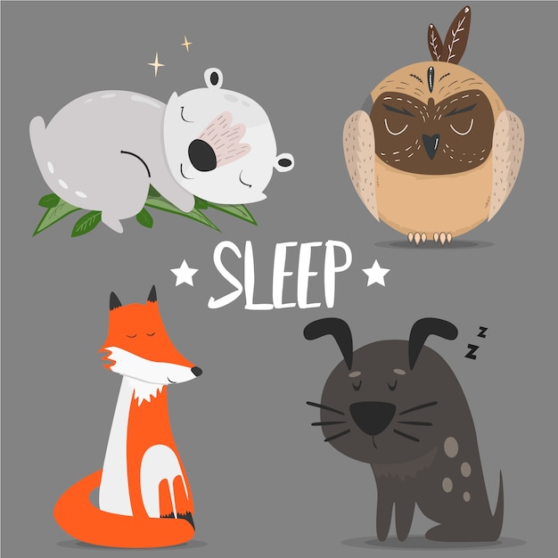 Cartoon animals vector illustration