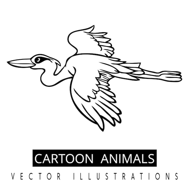Дизайн векторных иллюстраций мультяшных животных