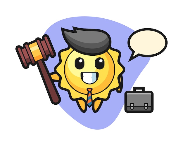 Cartoon as a lawyer
