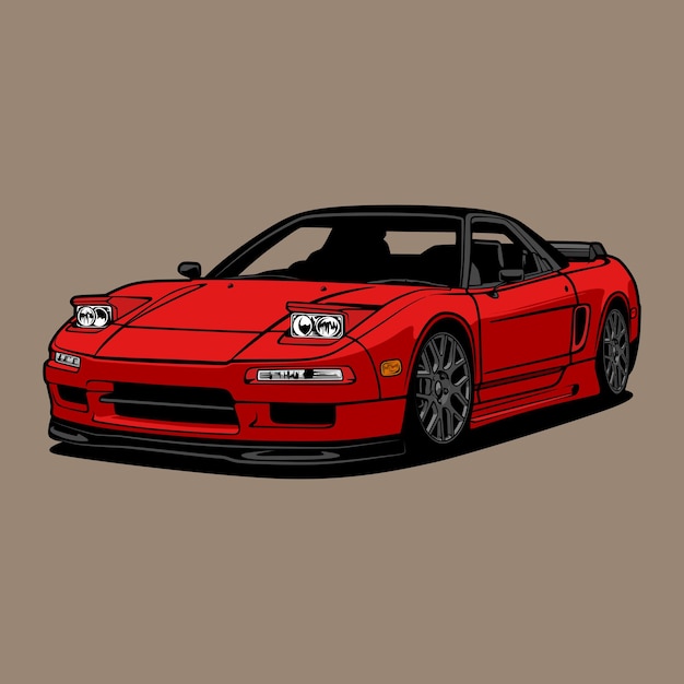 Vector cartoon auto vectorillustratie