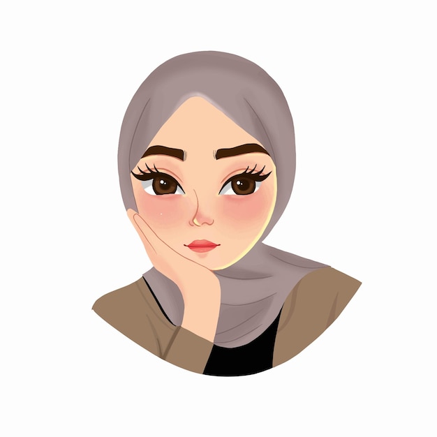 Cartoon avatar aesthetic illustration