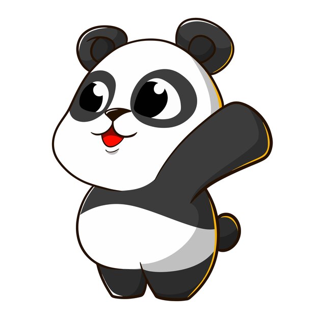 cartoon baby panda