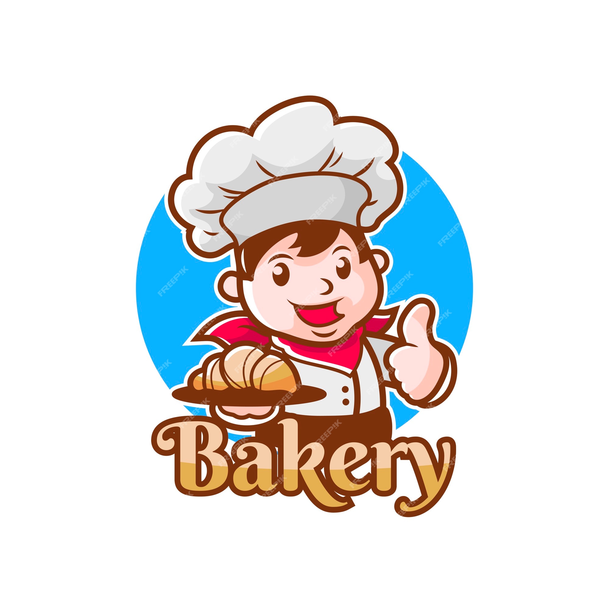 Premium Vector | Cartoon bakery chef logo with young man character mascot it can be used as bakery shop or bakery chef logo Premium Vector | Cartoon bakery chef logo with young man character mascot it can be used as bakery shop or bakery chef logo