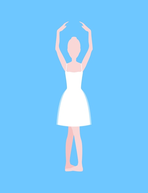 Cartoon Basic Ballet Position Vector