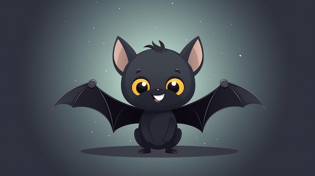 a cartoon of a bat with the words bat on it