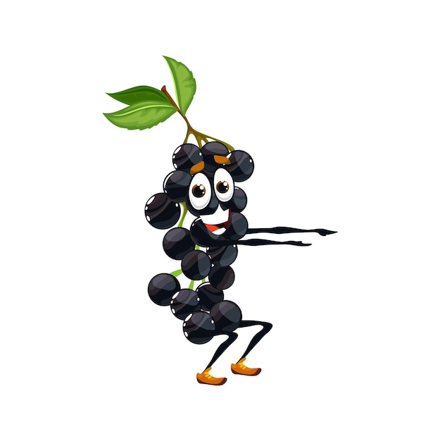 Vector cartoon bird cherry berry squatting vector fruit