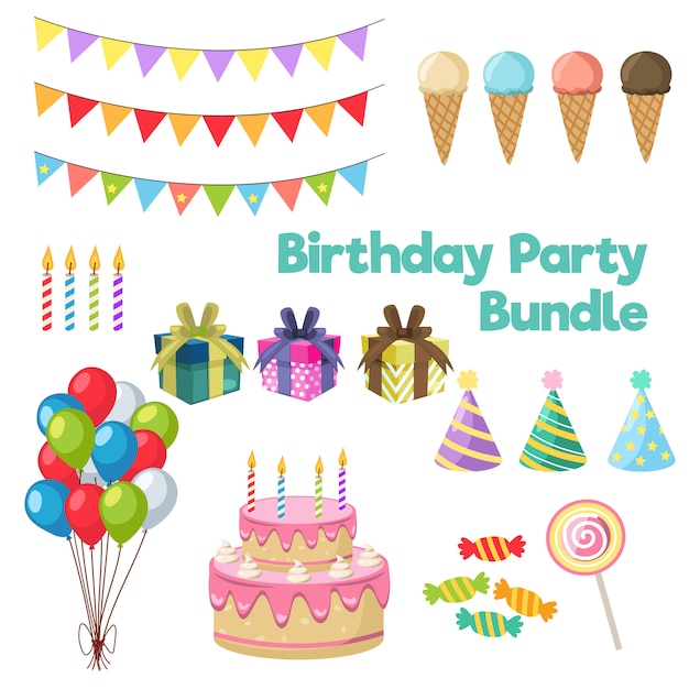 Cartoon birthday party bundle.