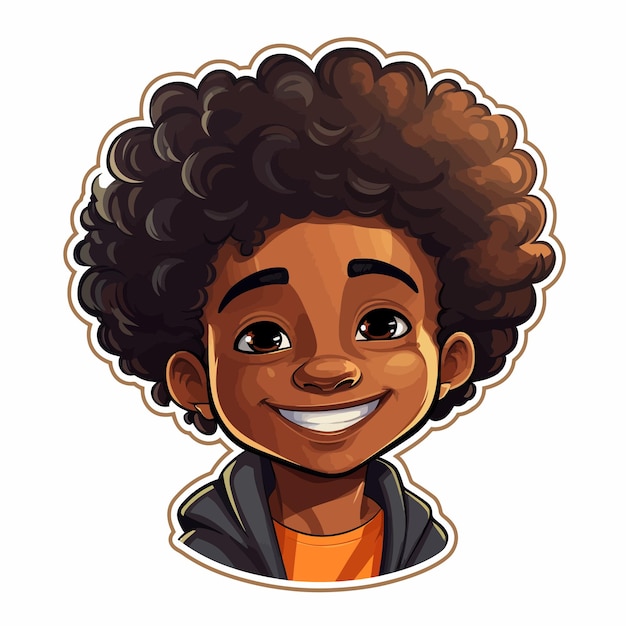 cartoon black boy