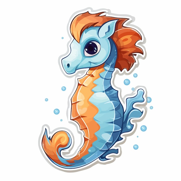 a cartoon of a blue and orange dragon with the words a on it