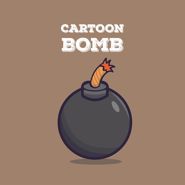 Vector cartoon bom vector sjabloon