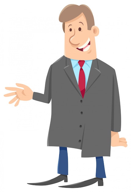 Cartoon boss businessman character