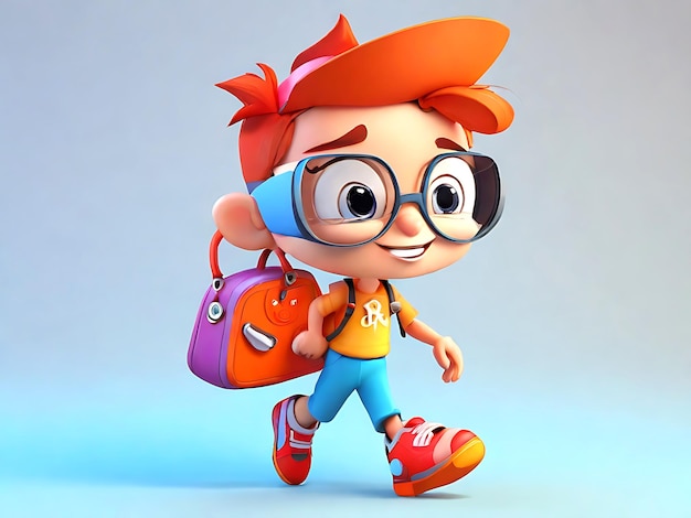 Cartoon boy character