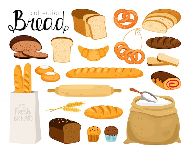 Cartoon bread collection