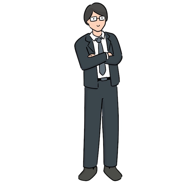 Vector cartoon businessman