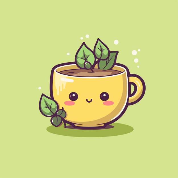 cartoon cactus in pot