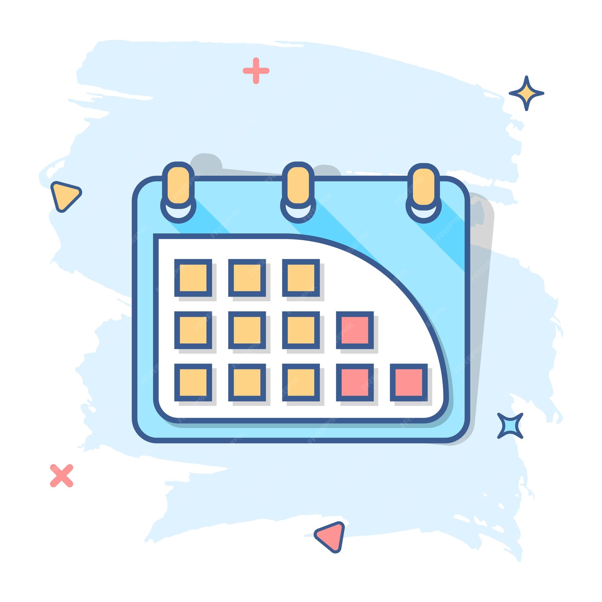 Premium Vector | Cartoon calendar icon in comic style agenda illustration pictogram month sign splash business concept Premium Vector | Cartoon calendar icon in comic style agenda illustration pictogram month sign splash business concept