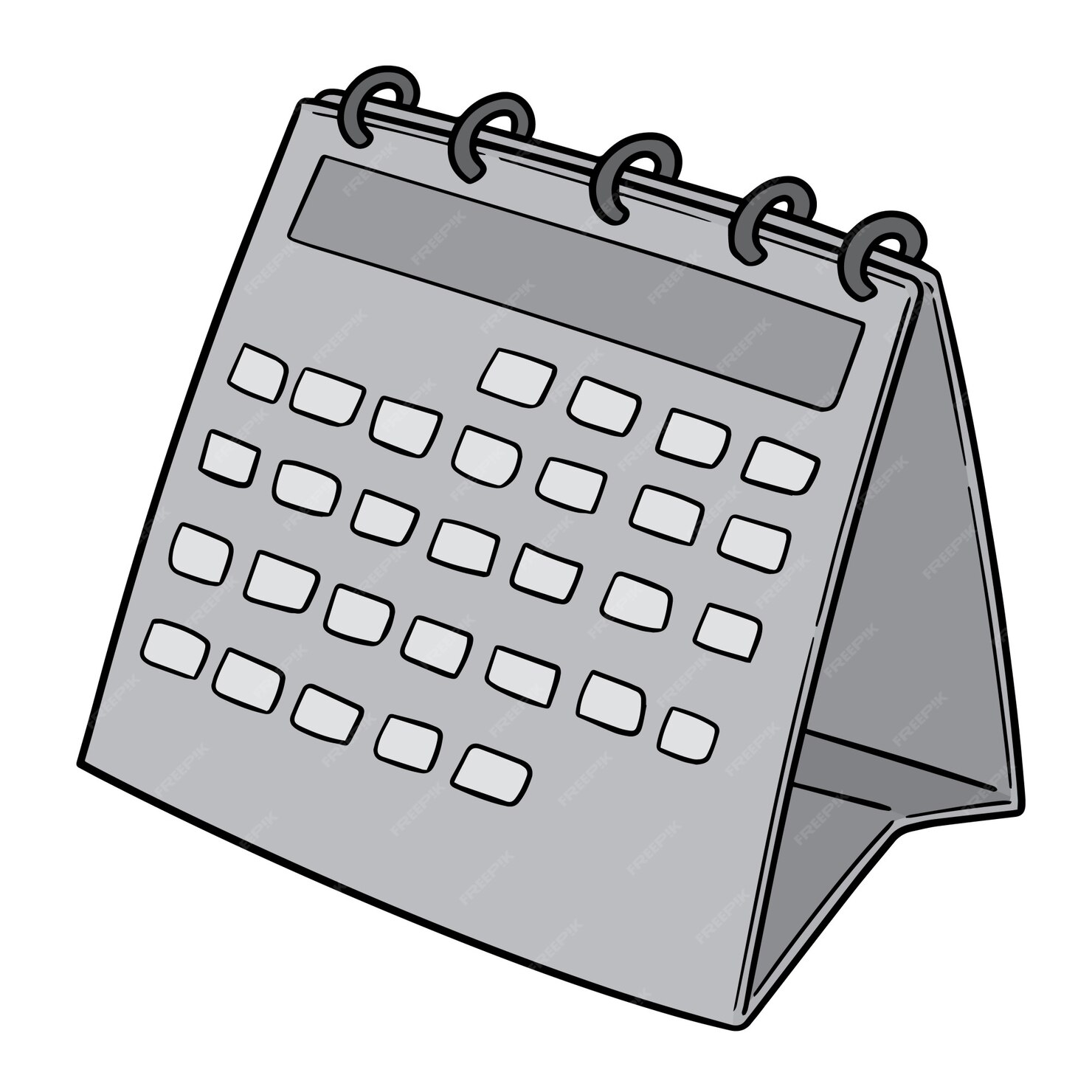 Premium Vector Cartoon calendar
