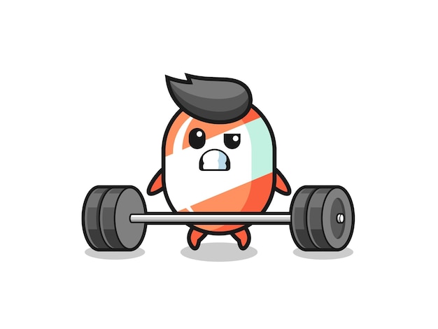 Woman doing Sumo Barbell deadlifts exercise. Flat vector illustration  isolated on white background 6417689 Vector Art at Vecteezy