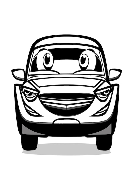 Cartoon car clipart vector design