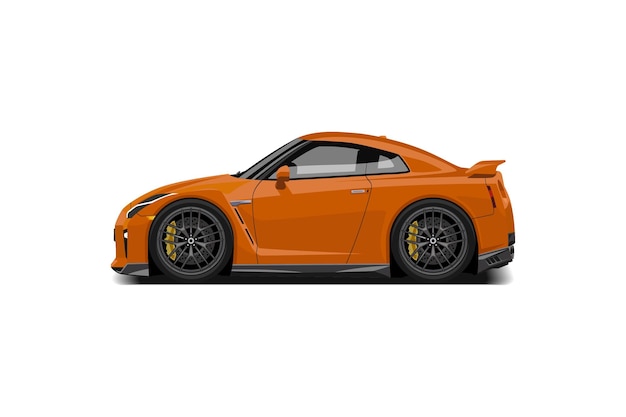 漫画の車のミニスポーツカー