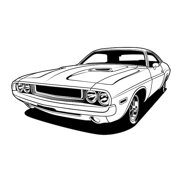 Vector cartoon car vector illustration