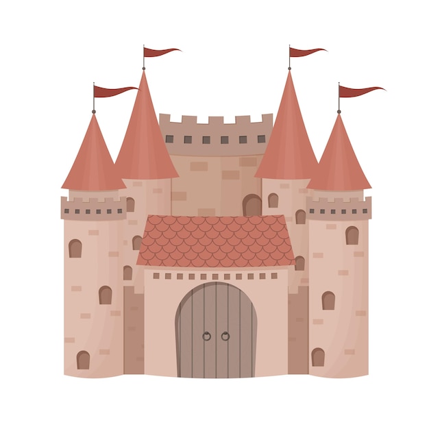 cartoon castle illustration