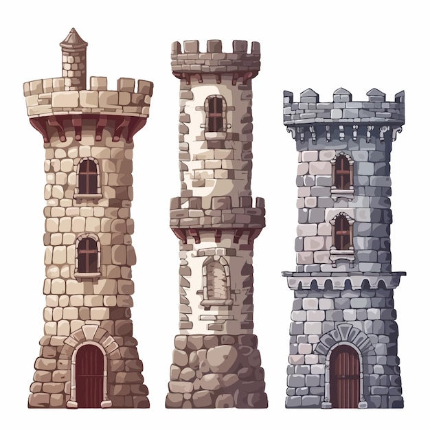 Vector cartoon castle