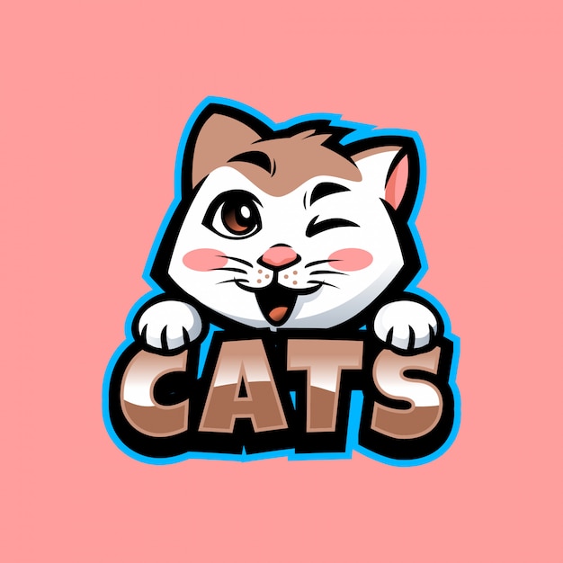 Cartoon cat mascot