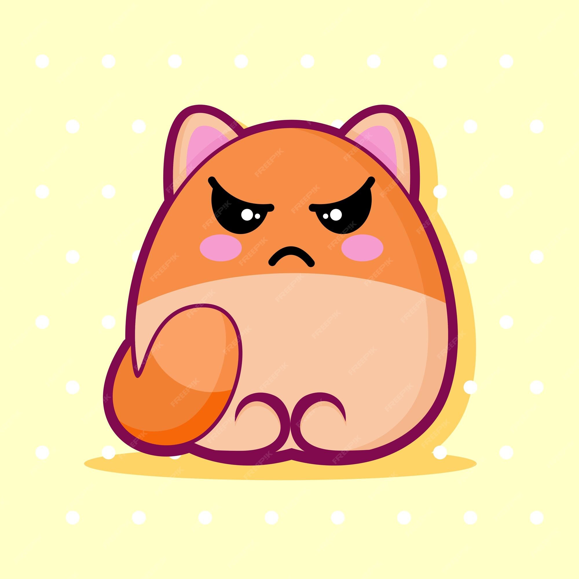 cat angry face cartoon cute 14320311 PNG