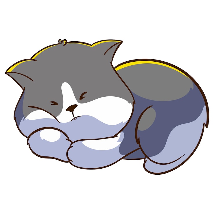 Vector cartoon cat