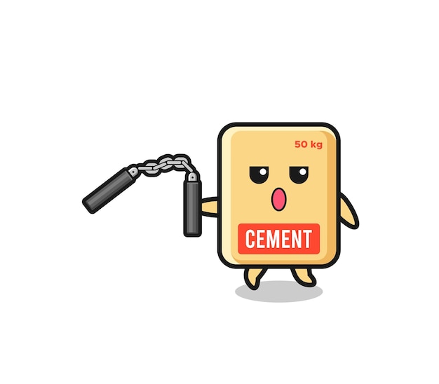Мультфильм о цементном мешке с нунчаками