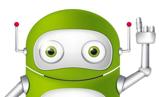 Vector cartoon character android