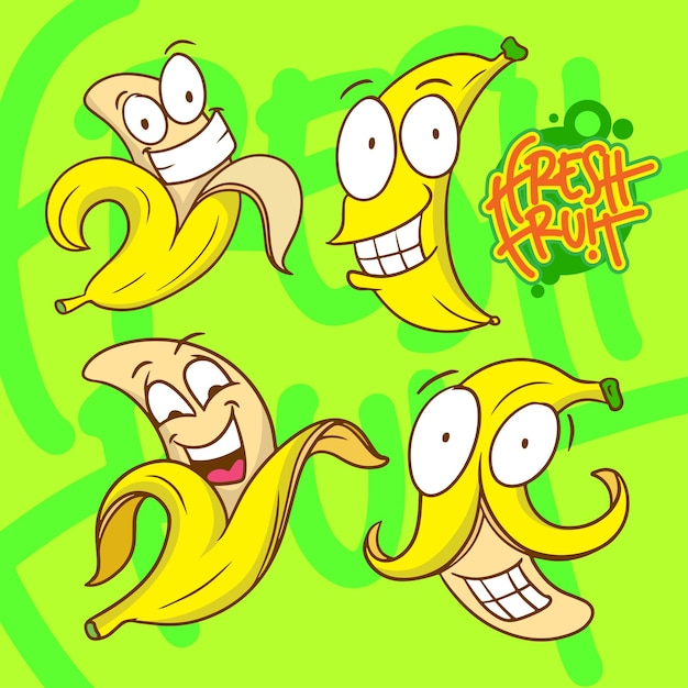 Personaggio dei cartoni animati banana