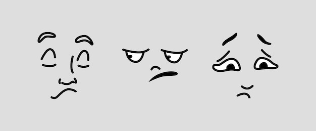 Cartoon character facial expression