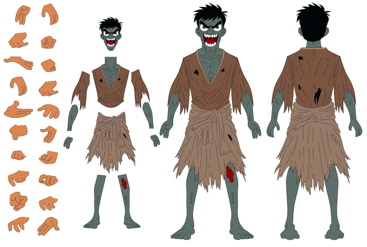 Vector cartoon character of a ghost