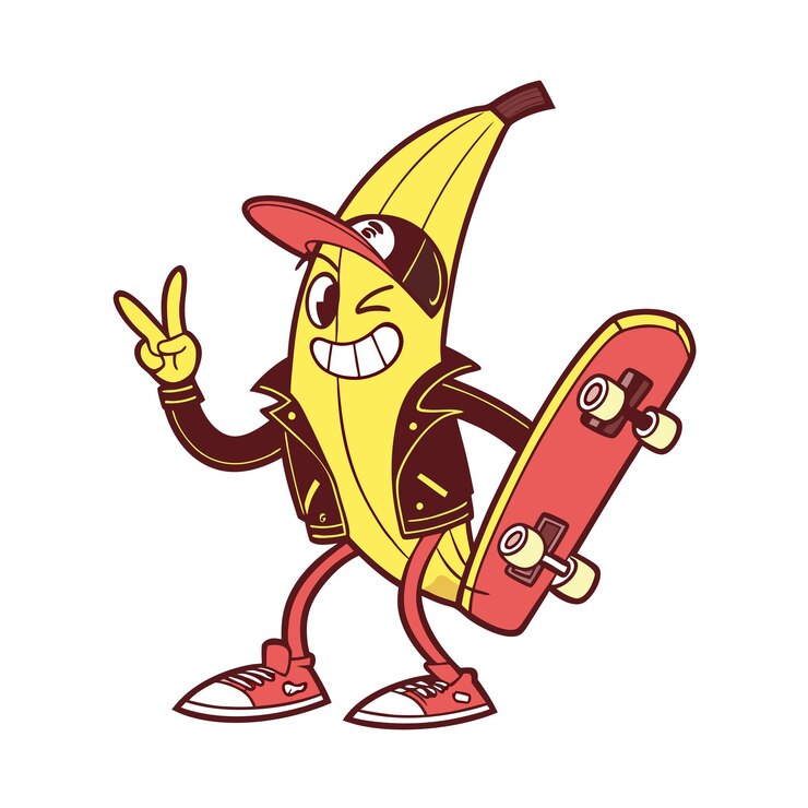 Vector cartoon character illustration designed as an nft for digital art