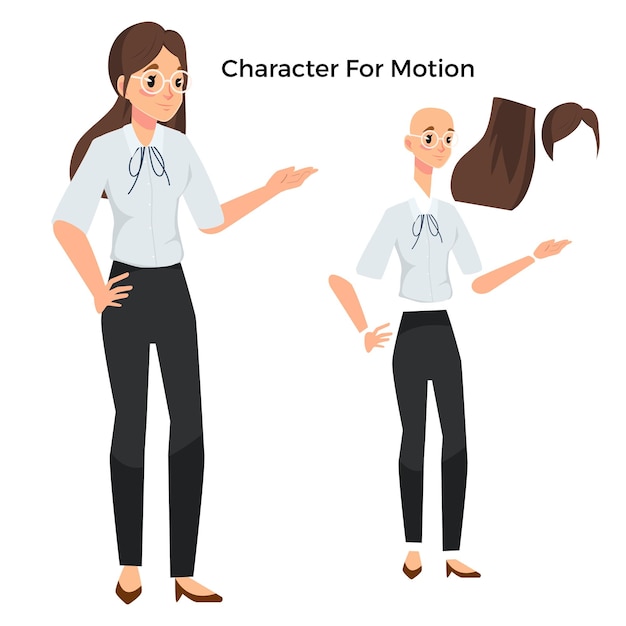 Cartoon character for motion design