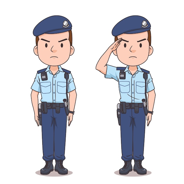 香港警察の漫画のキャラクター。