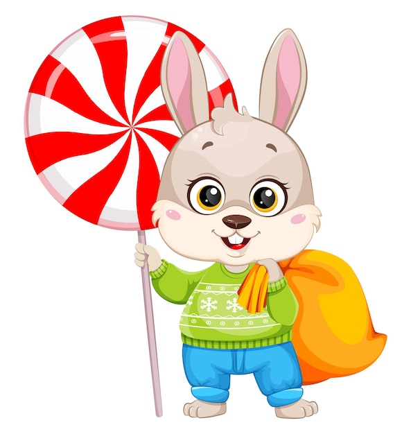 Cartoon character rabbit cute bunny