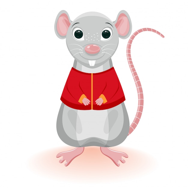 Cartoon character of rat.