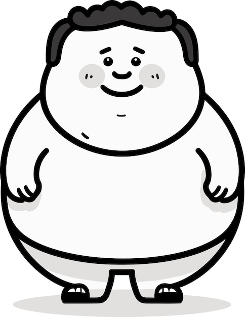 얼굴과 얼굴에 미소가 있는 만화 캐릭터