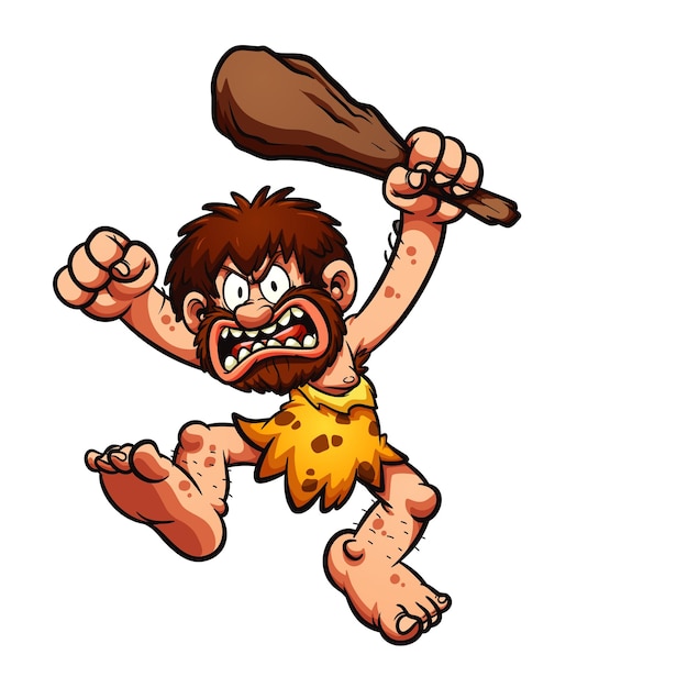 a cartoon character with a hammer and a hammer in his mouth