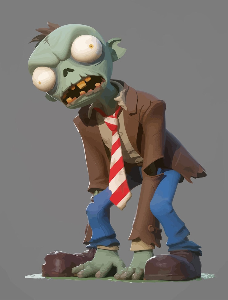 Vector a cartoon character with a red tie and a red tie